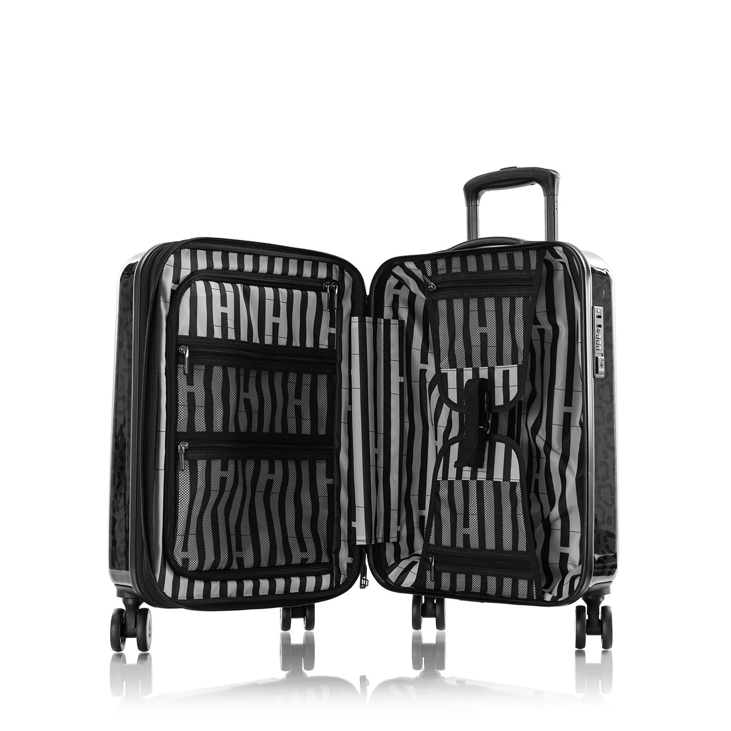 Black Leopard Fashion Spinner™ 21 Inch Carry-on - Image 9