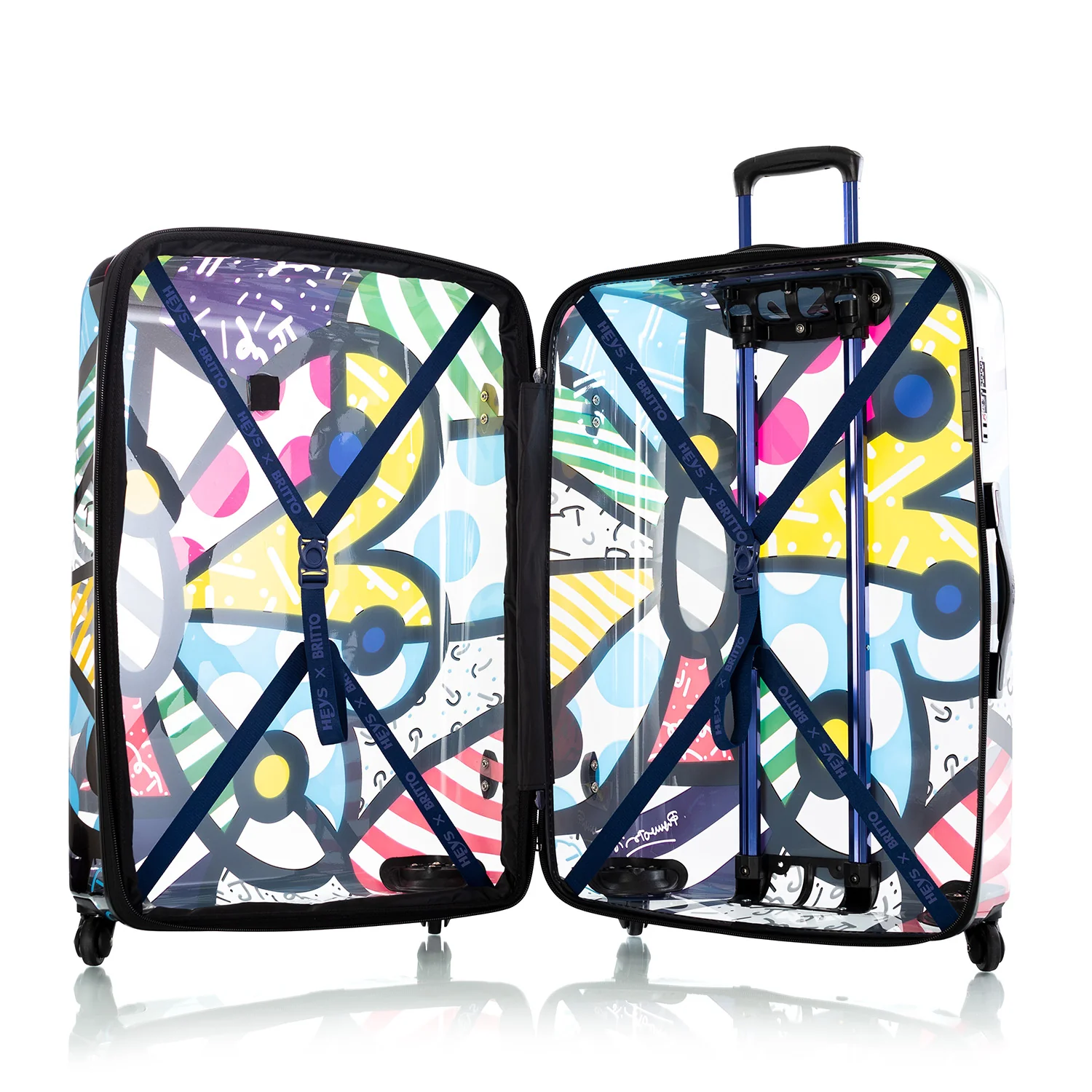 Britto - Butterfly Transparent 3 Piece Luggage Set - The Art of Modern Travel™ - Image 9