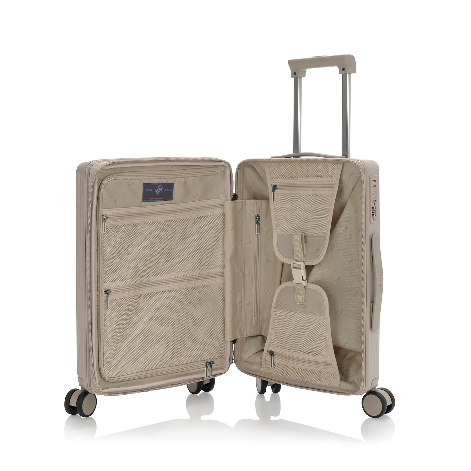 Earth Tones 21.5 Inch Carry-on Luggage | Spinner Luggage - Image 48