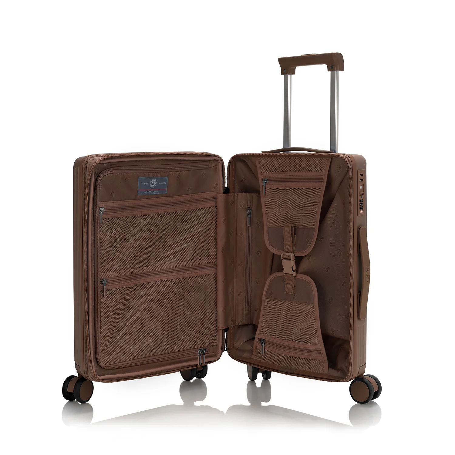 Earth Tones 21.5 Inch Carry-on Luggage | Spinner Luggage - Image 9