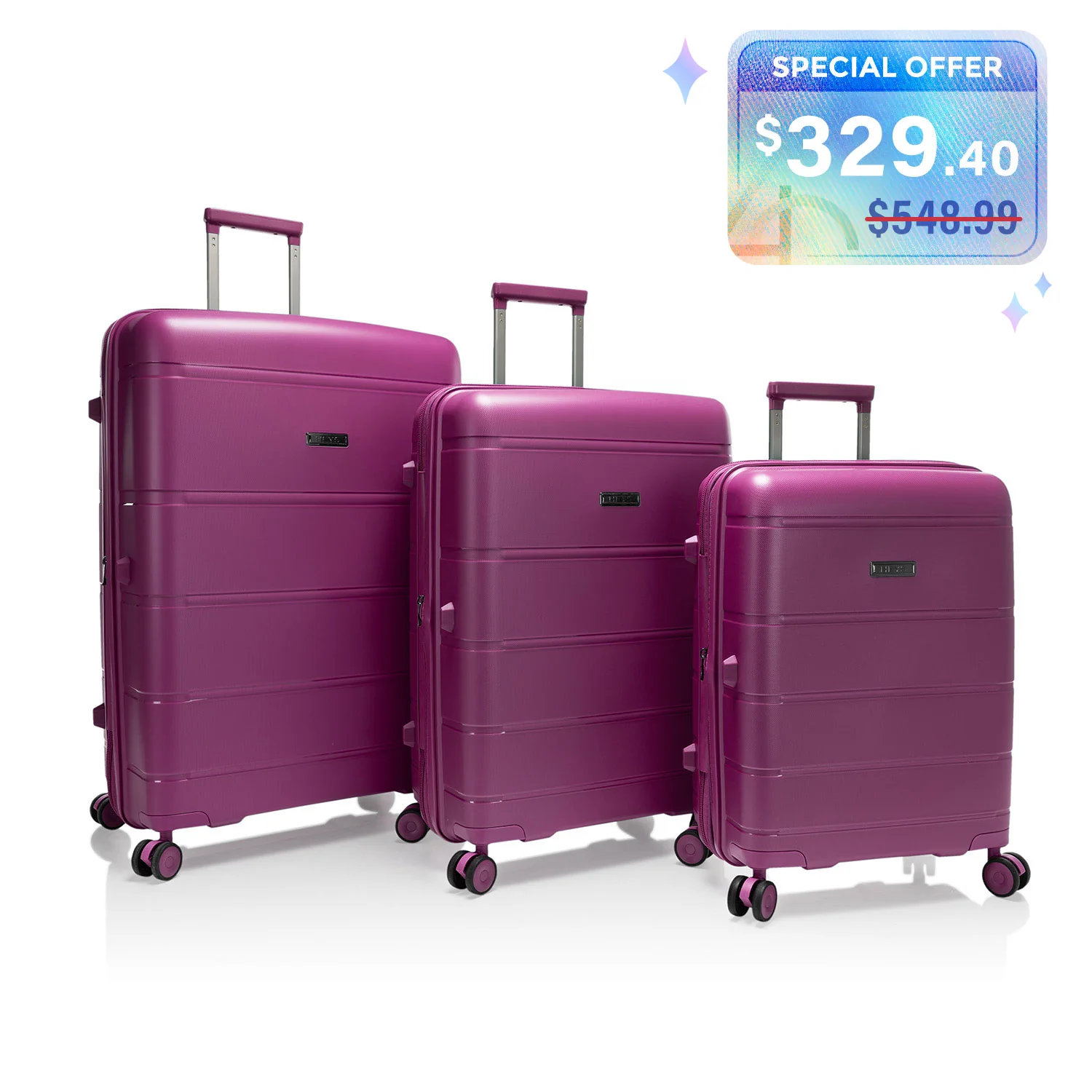 Fortis 3 Piece Luggage set - Image 49