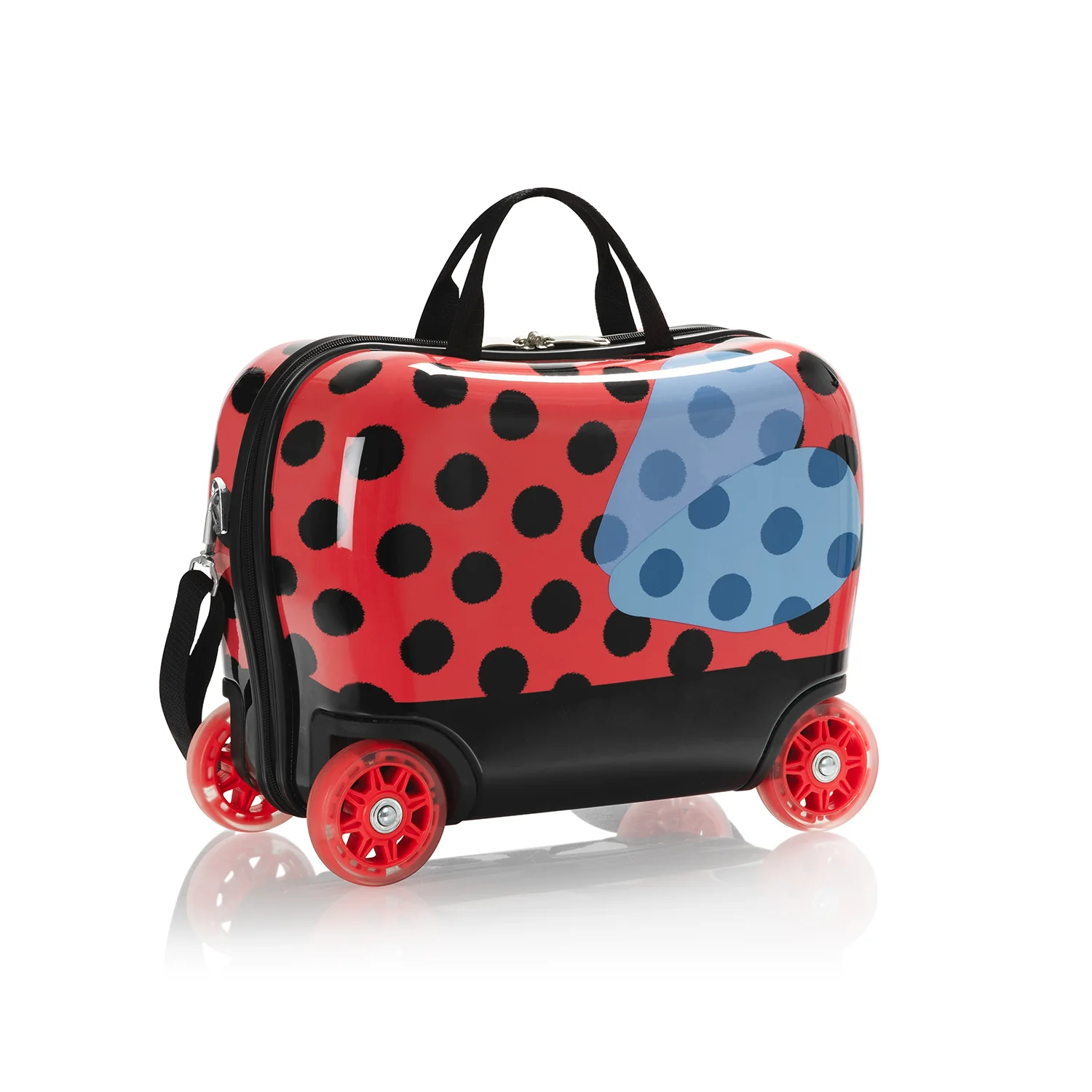 Lady Bug Ride-on Luggage - (HEYS-HSRL-RO-10-23AR) | Light up Wheels