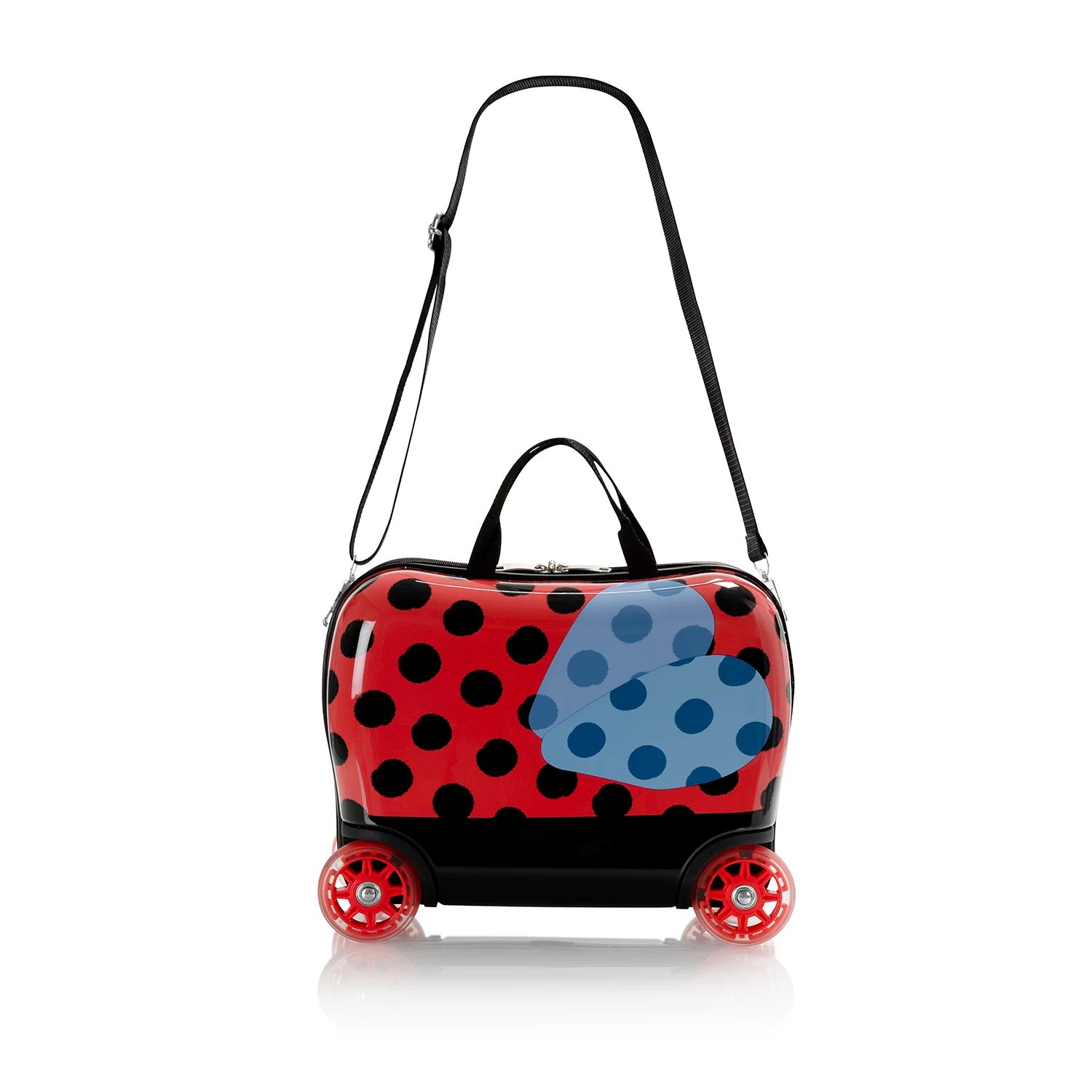 Lady Bug Ride-on Luggage - (HEYS-HSRL-RO-10-23AR) | Light up Wheels - Image 4