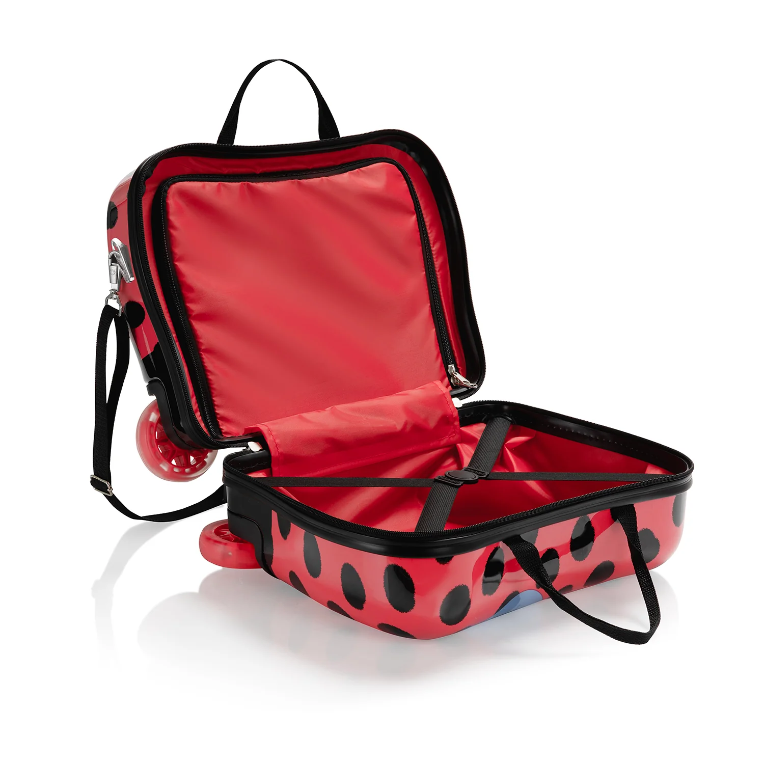 Lady Bug Ride-on Luggage - (HEYS-HSRL-RO-10-23AR) | Light up Wheels - Image 6