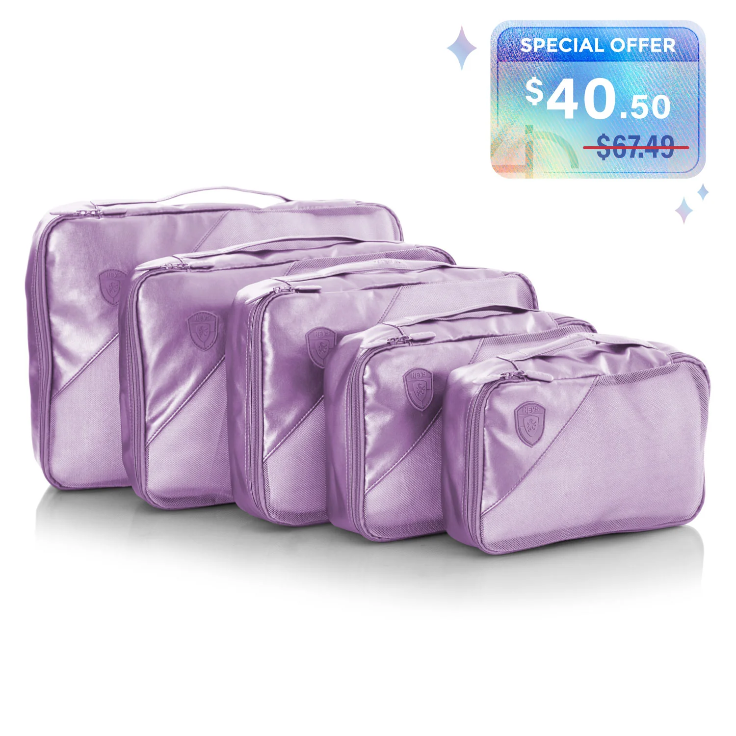 Metallic 5 Piece Set Packing Cubes - Image 17