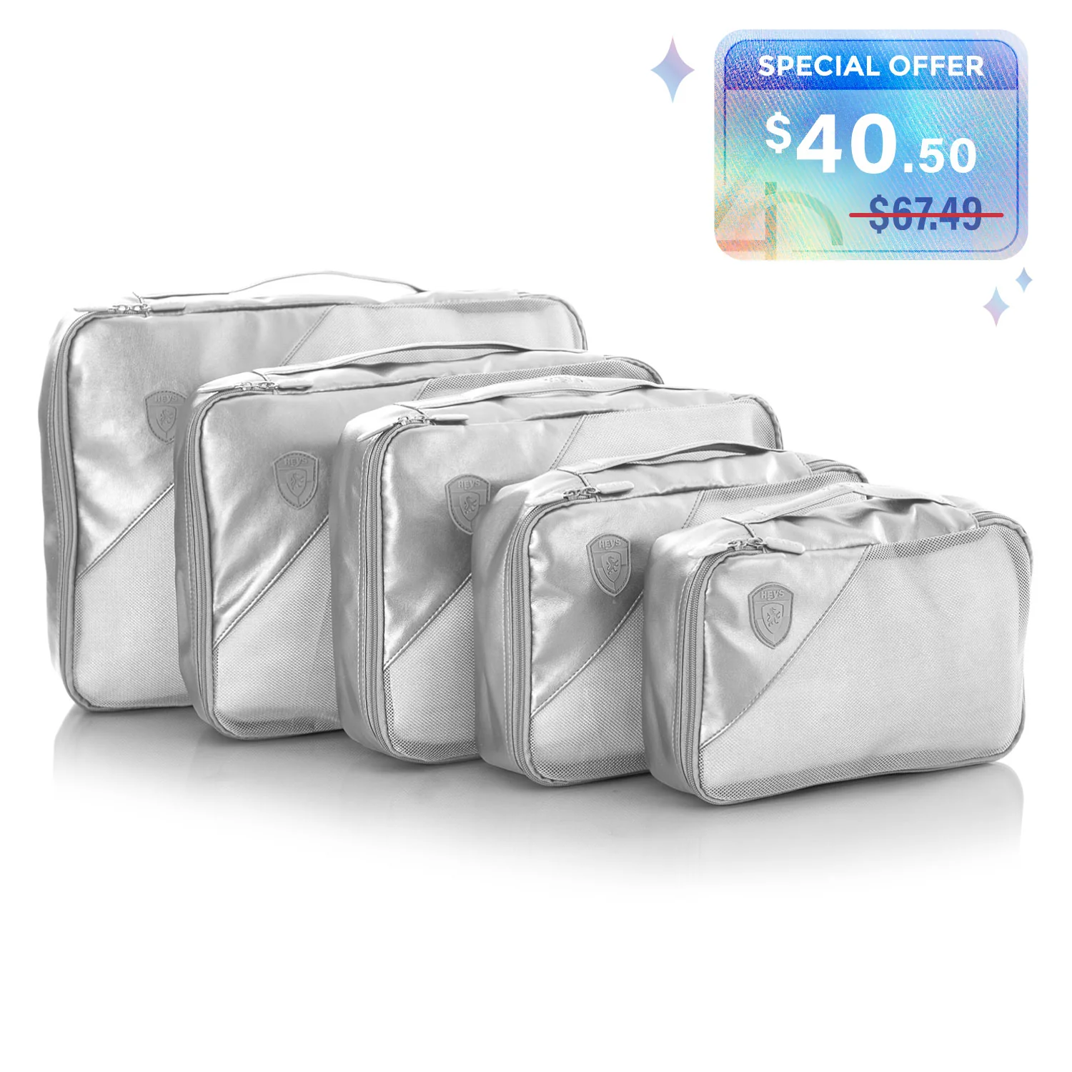Metallic 5 Piece Set Packing Cubes - Image 33