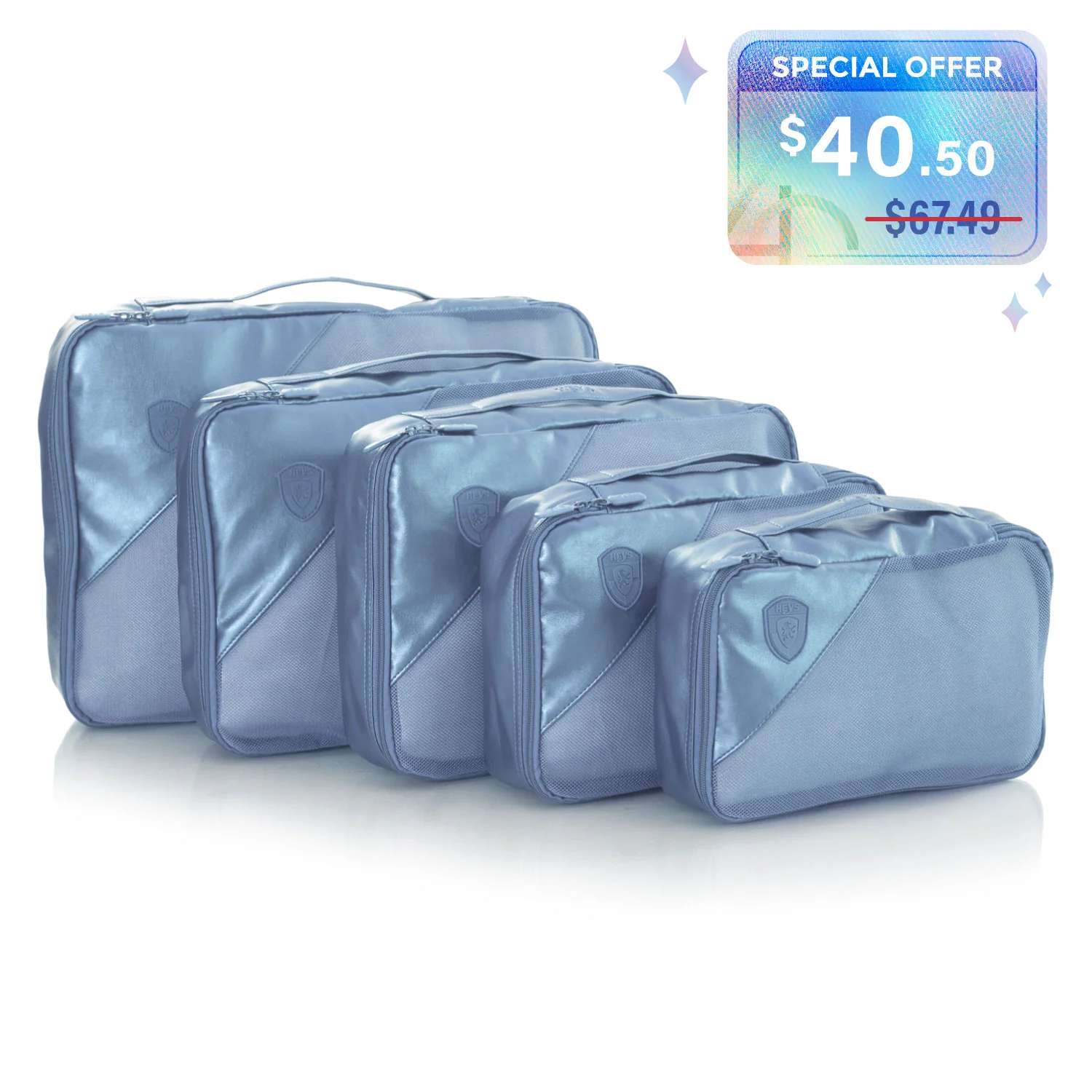 Metallic 5 Piece Set Packing Cubes - Image 9