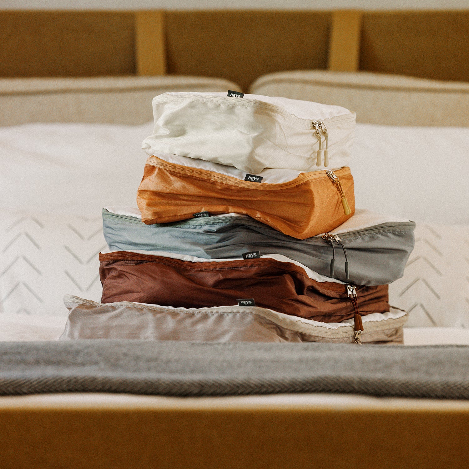 Pack ID 5 pc Packing Cube Set - Earth Tones - Image 2