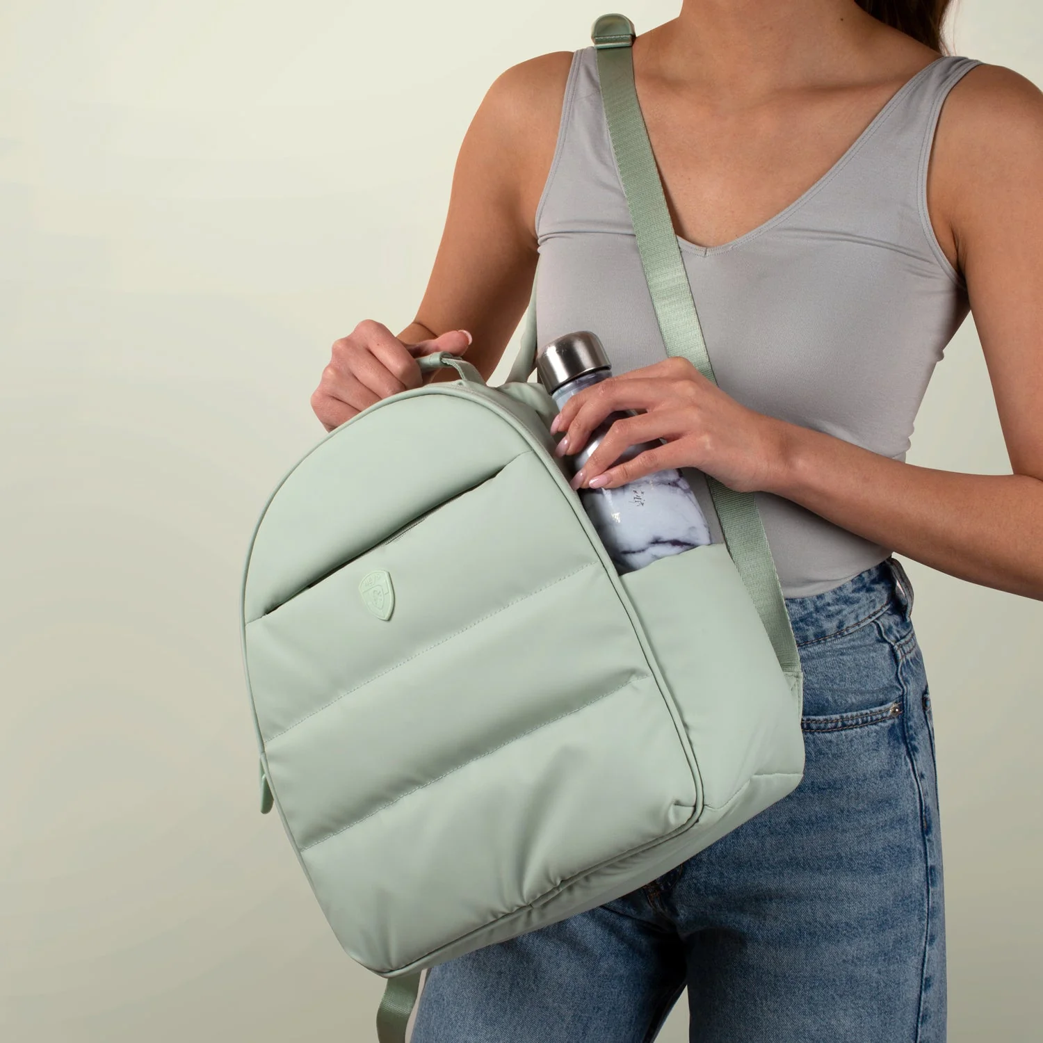 The Puffer Backpack - Black - Image 3