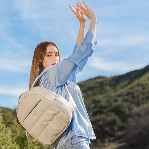 The Puffer Backpack - Rose - Image 10