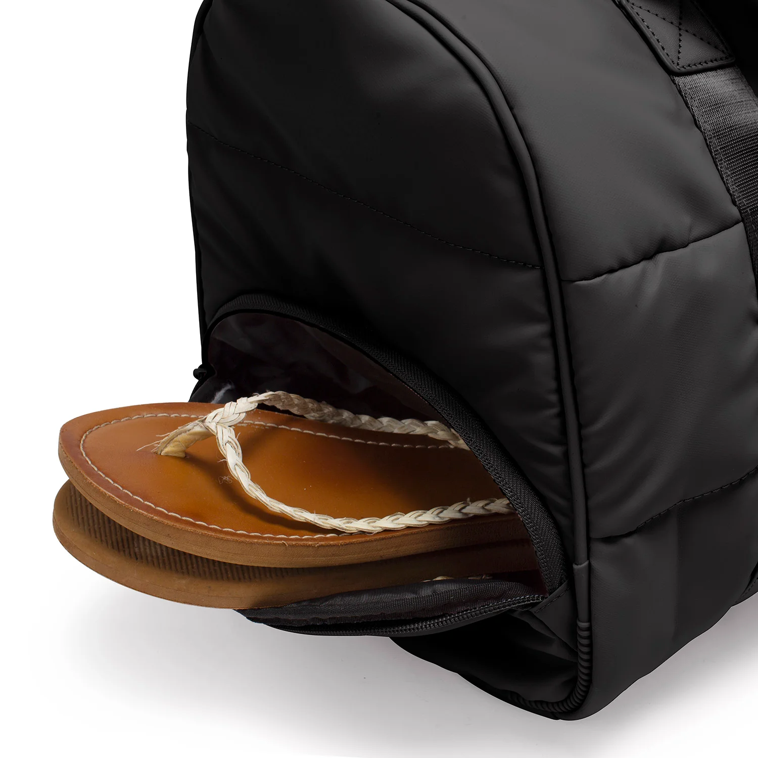 The Puffer Duffel Bag - Black - Image 14