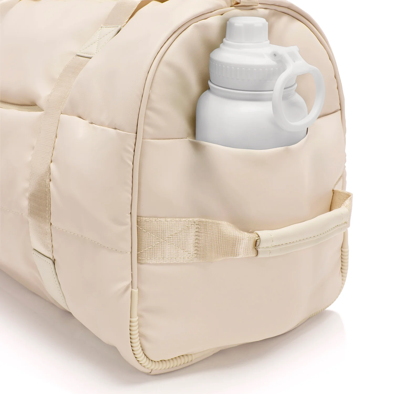 The Puffer Duffel Bag - Ivory - Image 9