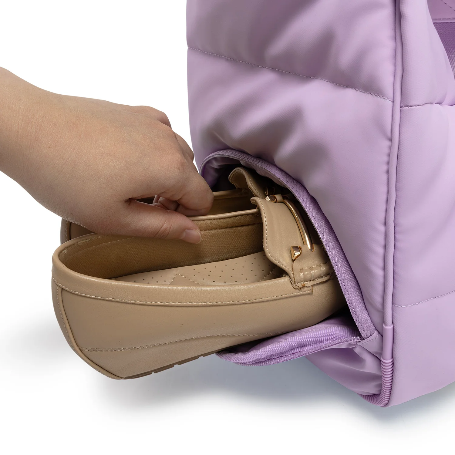 The Puffer Duffel Bag - Lavender - Image 11