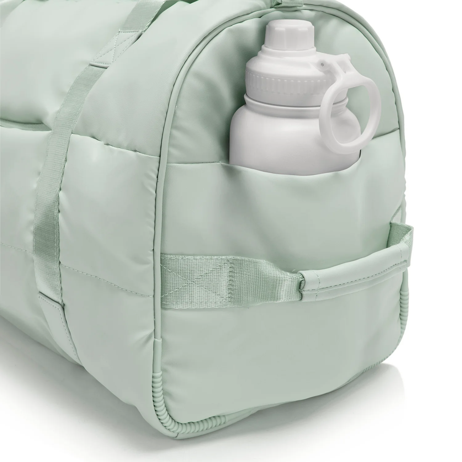 The Puffer Duffel Bag - Sage Green - Image 9