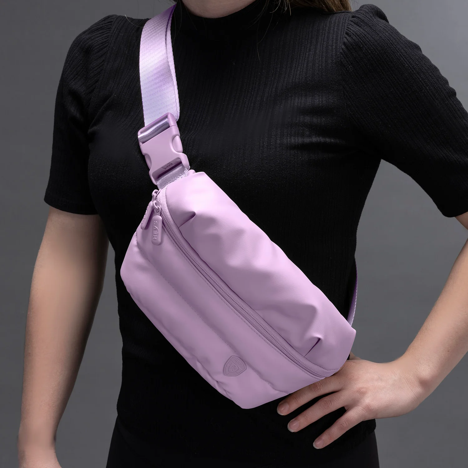 The Puffer Mini Waist Bag - Lavender - Image 3