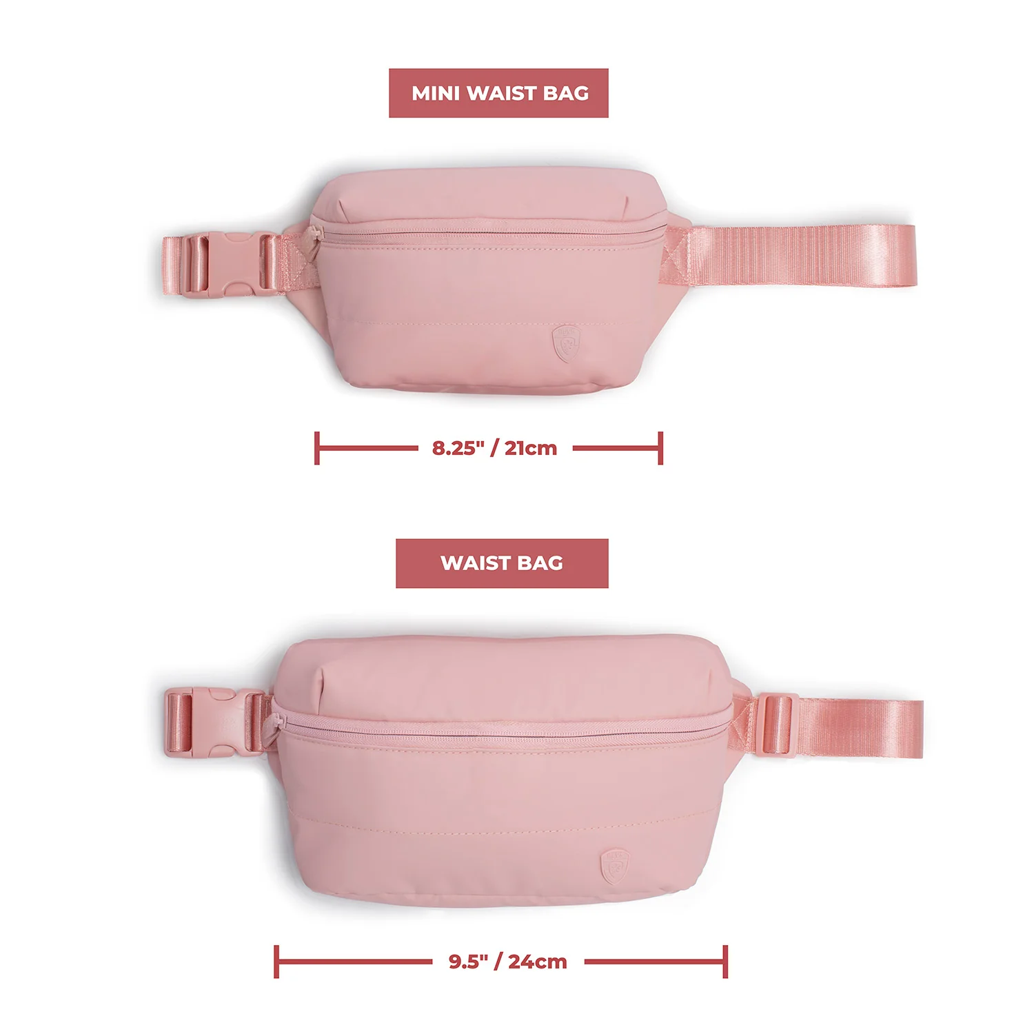 The Puffer Mini Waist Bag - Rose - Image 4