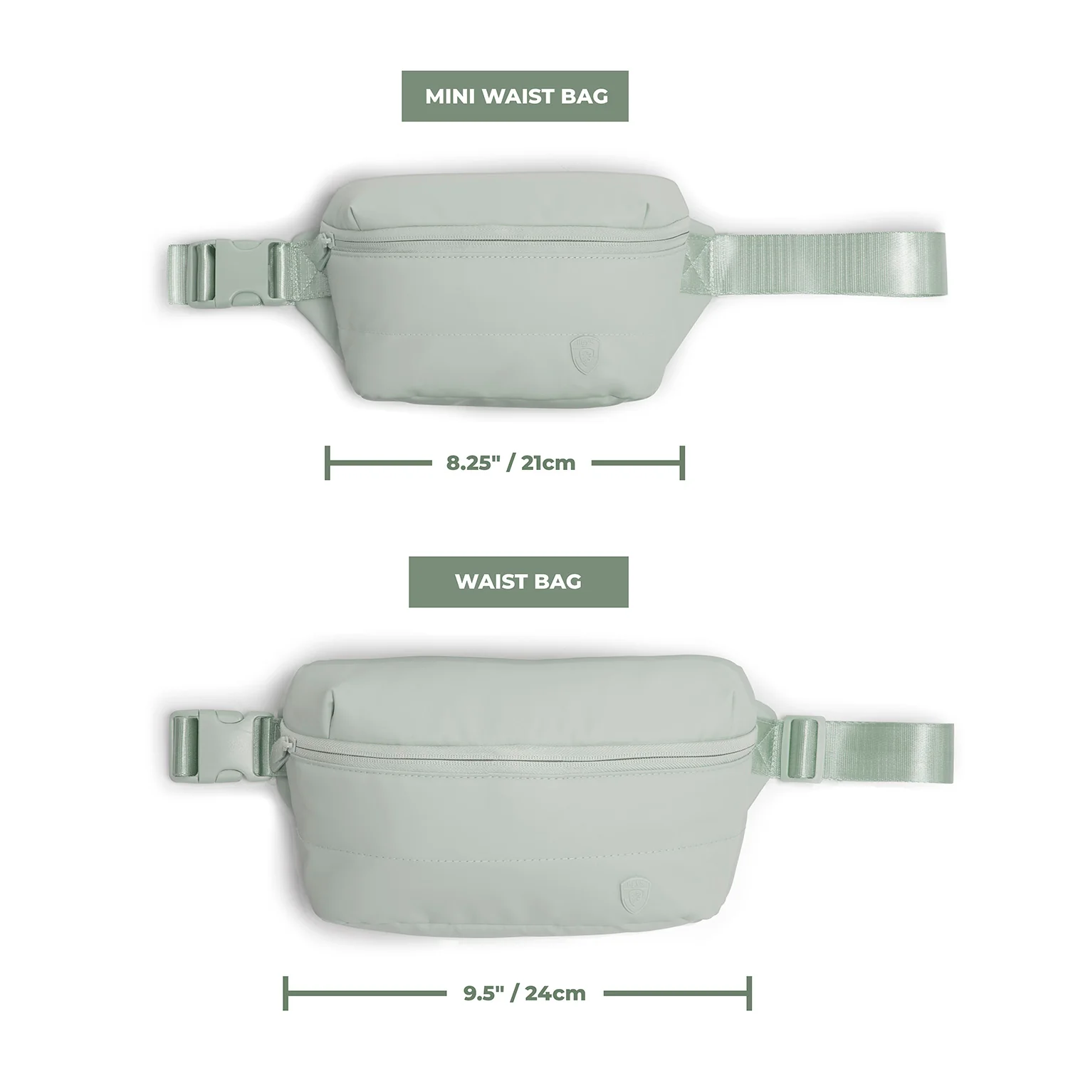 The Puffer Mini Waist Bag - Sage Green - Image 4