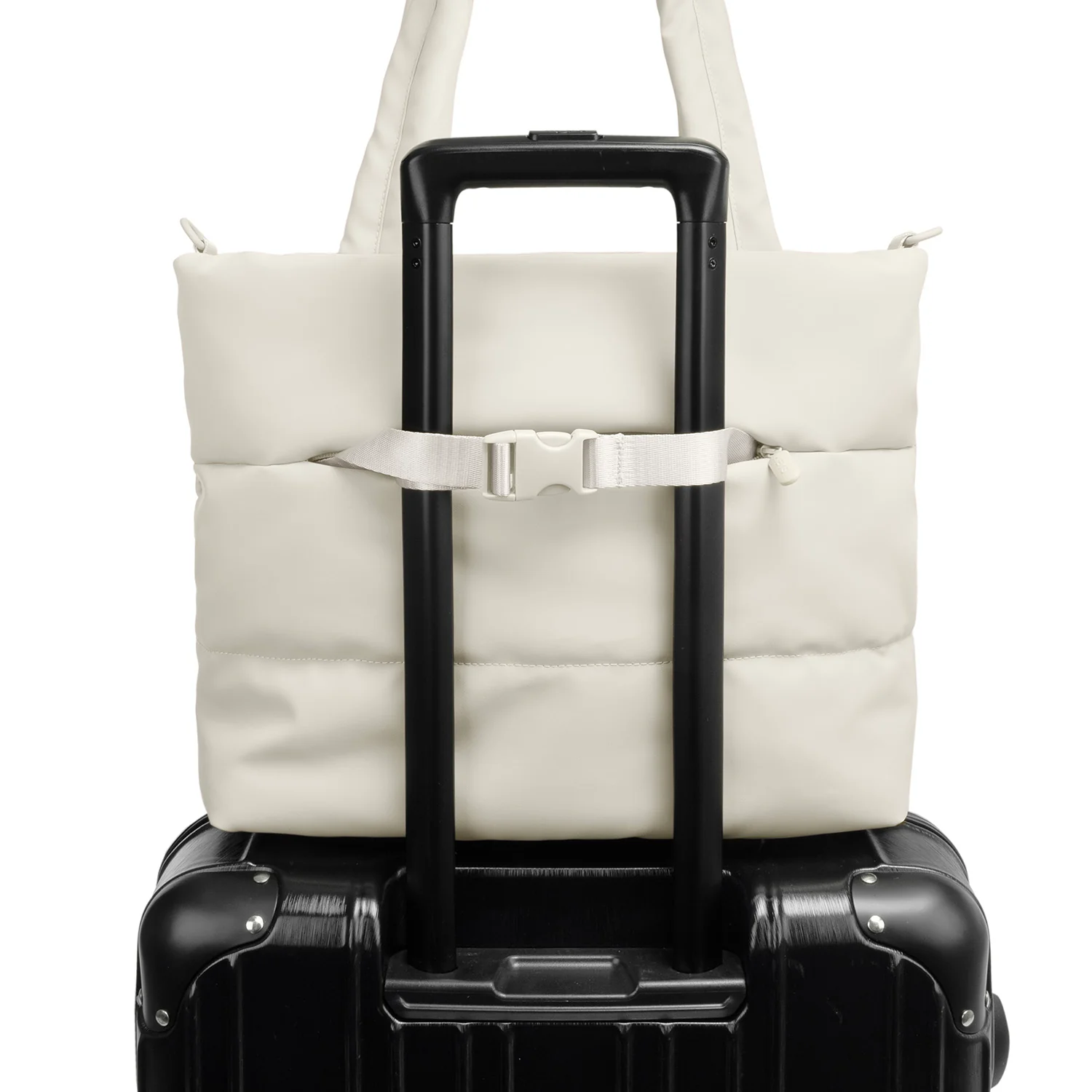 The Puffer Tote Bag - Off White - Image 7