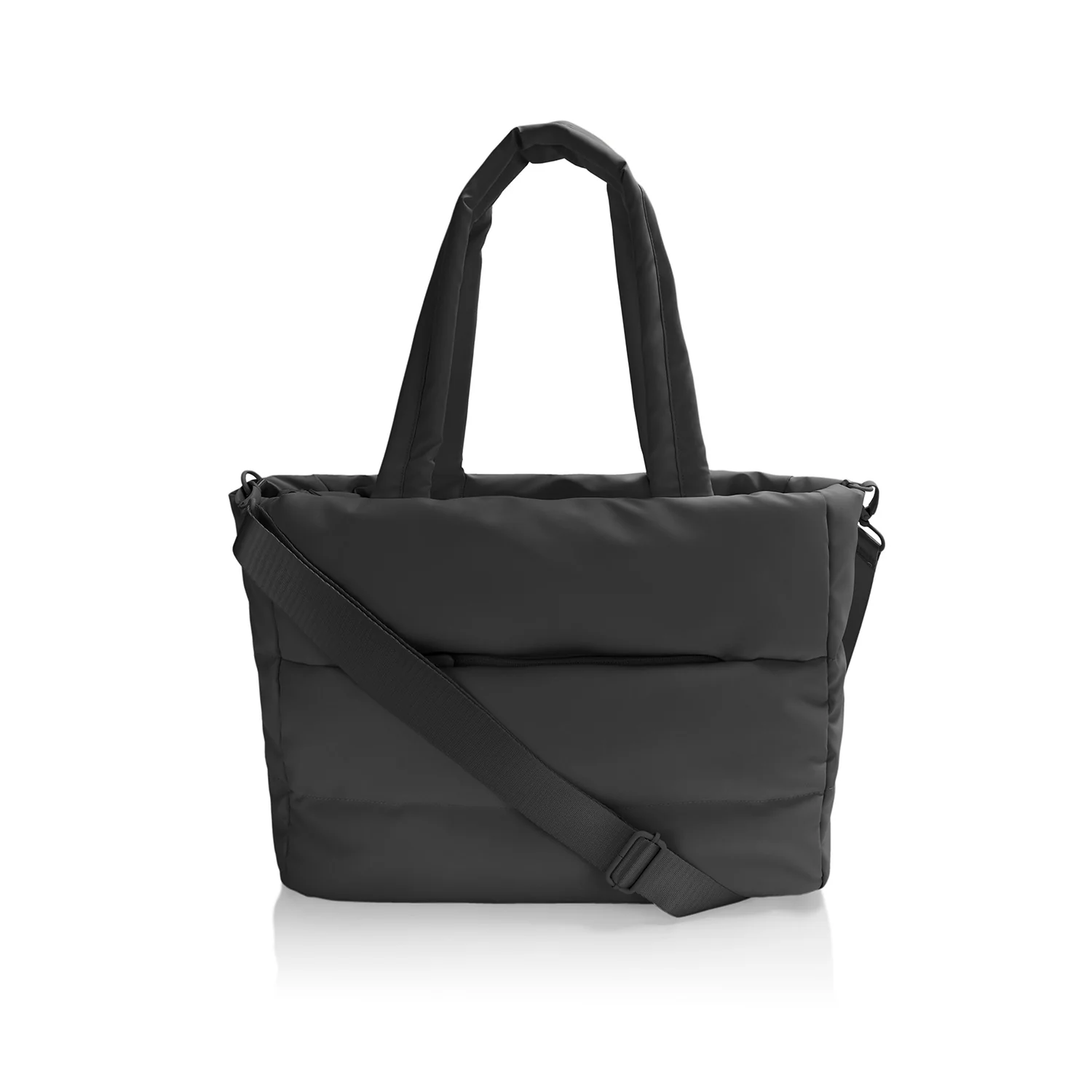 The Puffer Travel Tote - Black - Image 11
