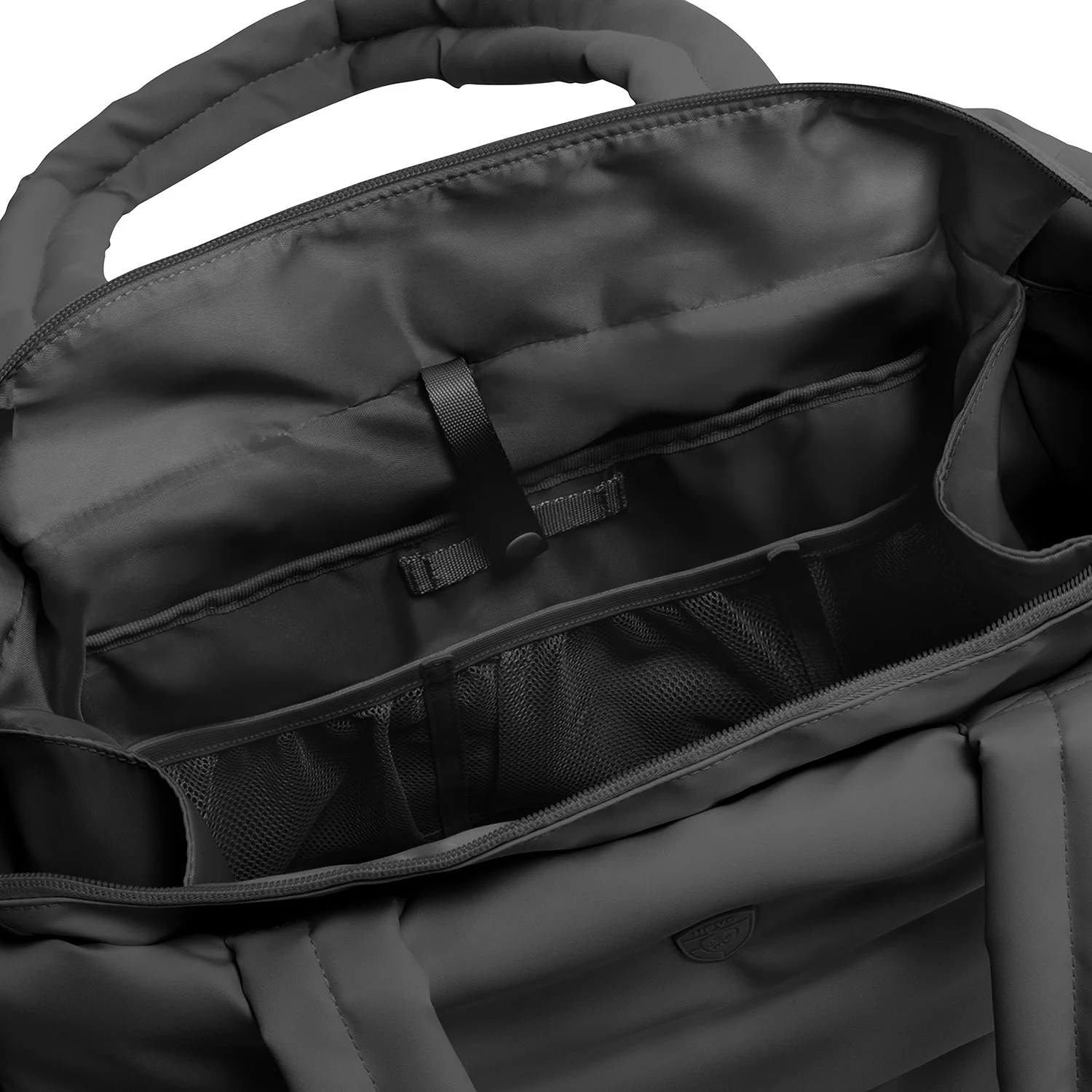 The Puffer Travel Tote - Black - Image 4