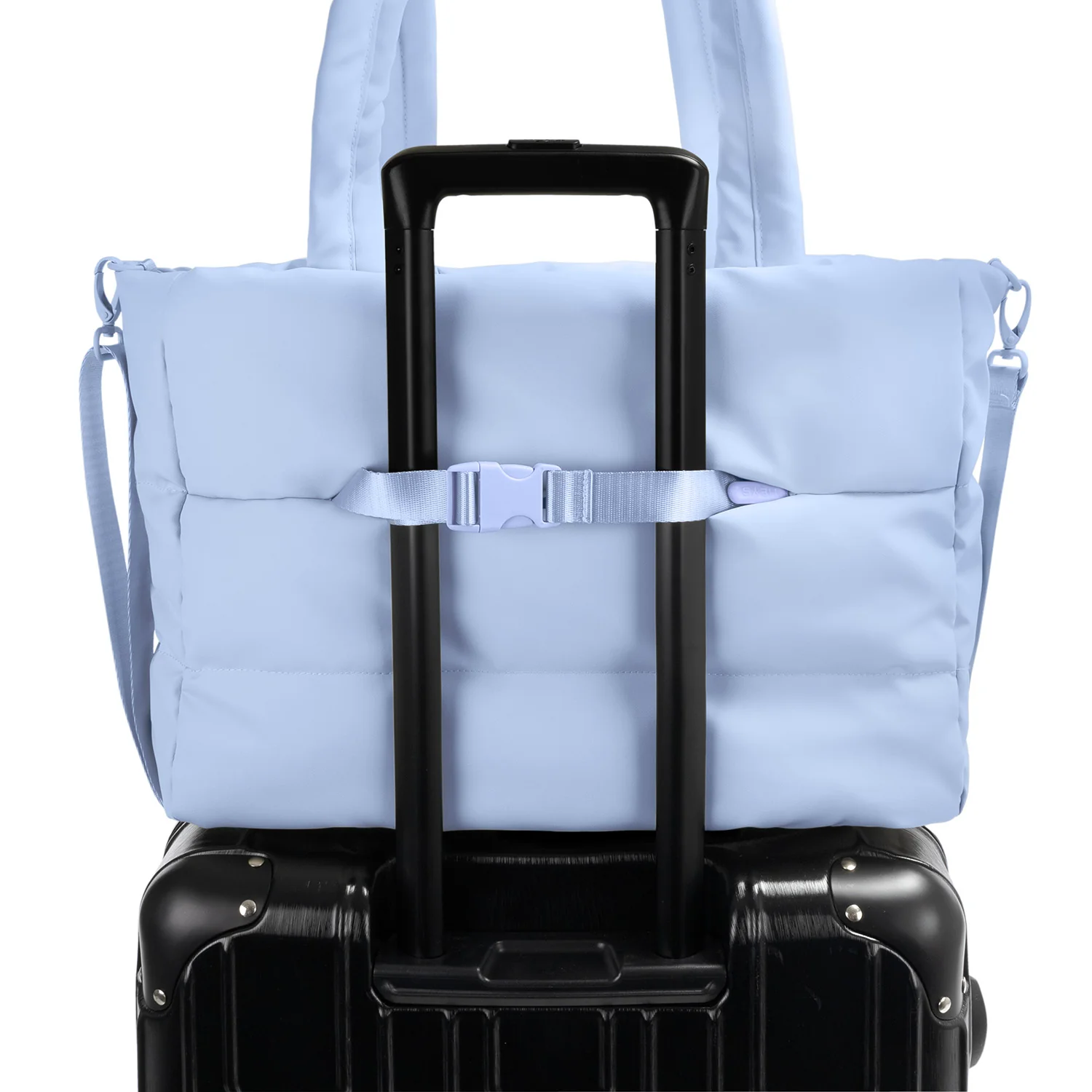 The Puffer Travel Tote - Light Blue - Image 6