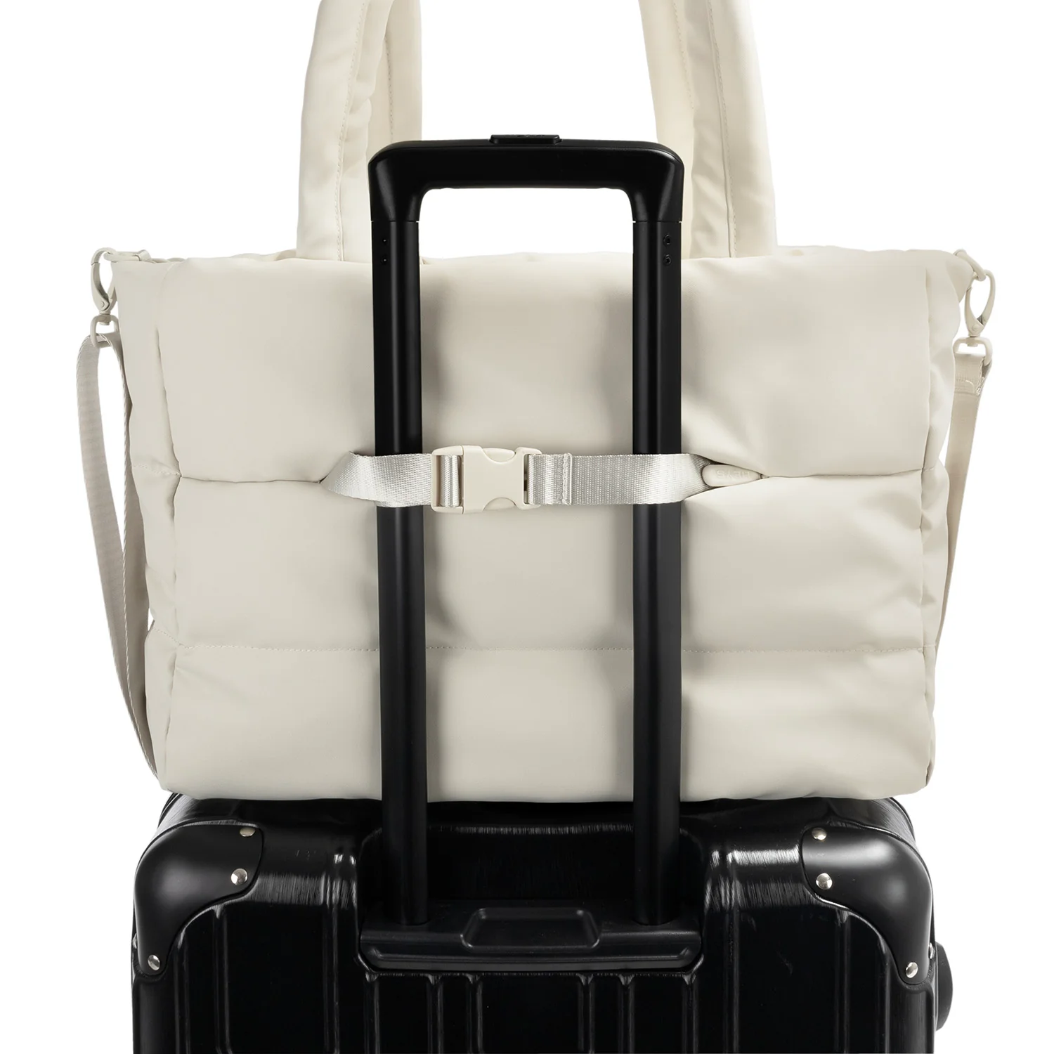 The Puffer Travel Tote - Off White - Image 6