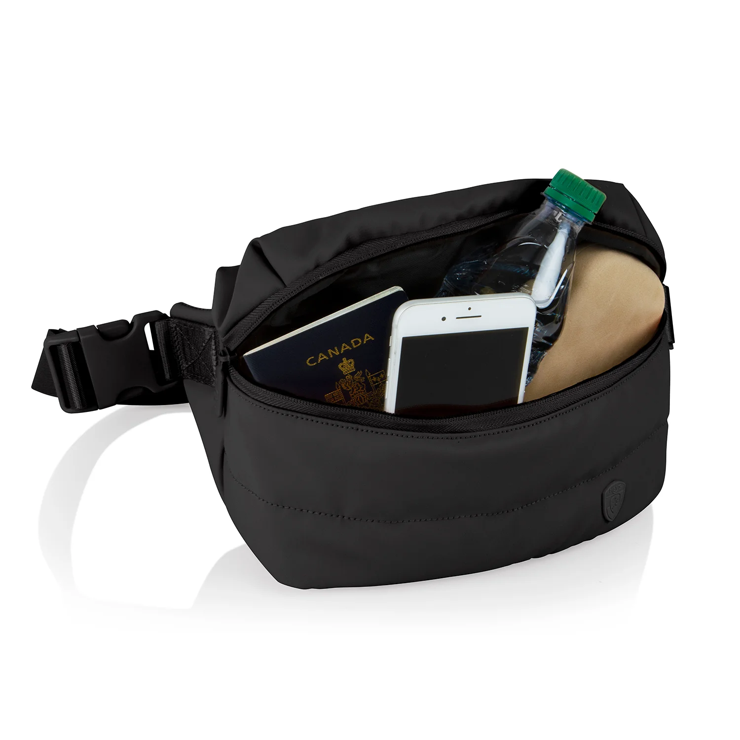 The Puffer Waist Bag - Black - Image 6