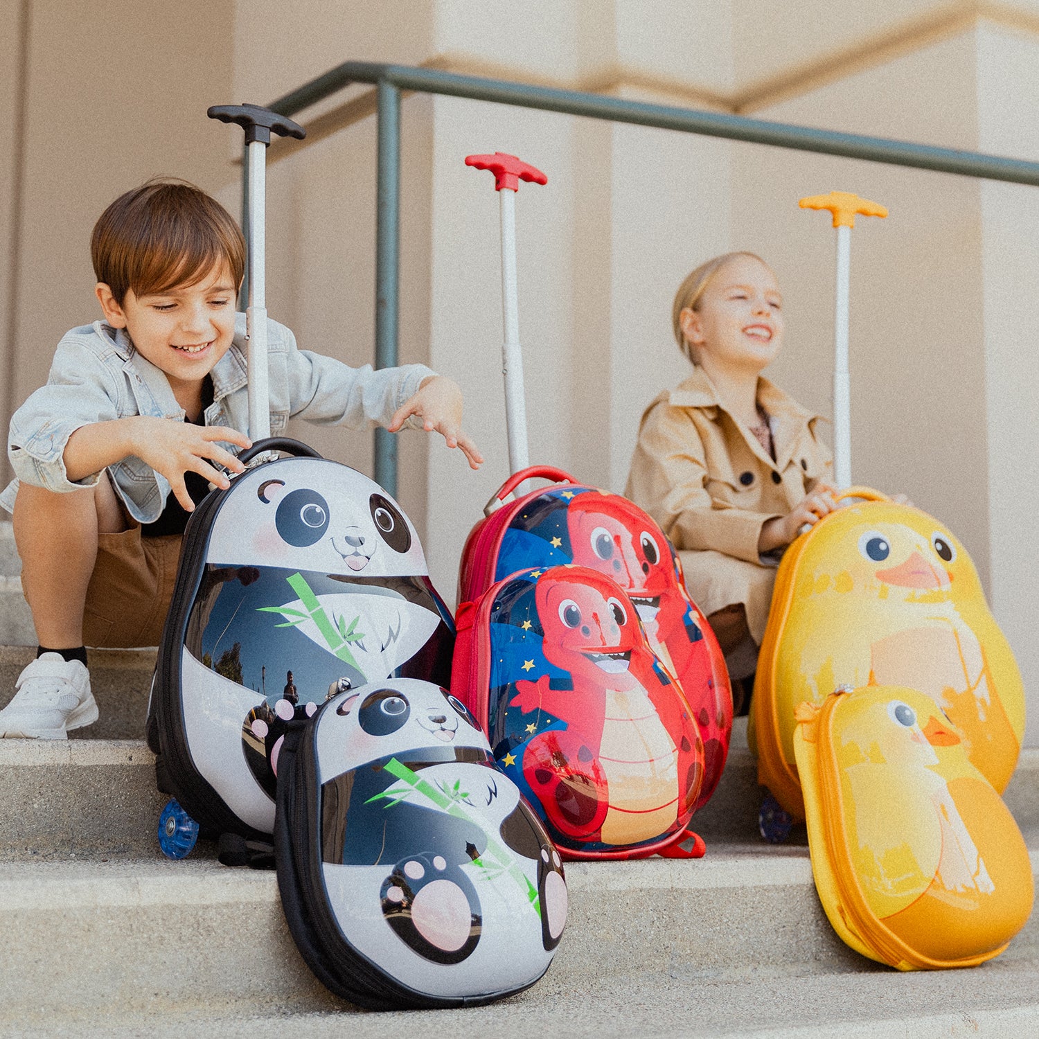 Travel Tots Kids Luggage & Backpack Set - Panda - Image 2